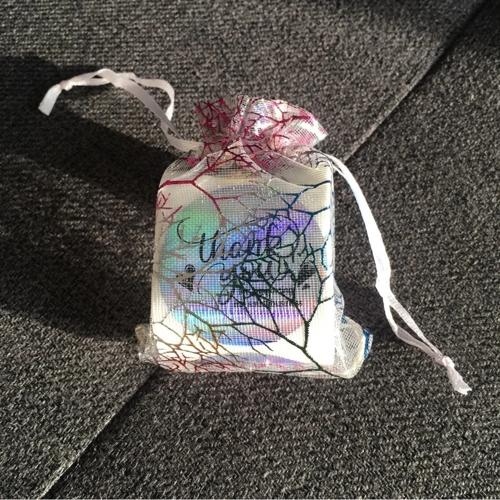 50 Count - Silver Holographic Thank You Stickers, Starter Pack, 1.5 in